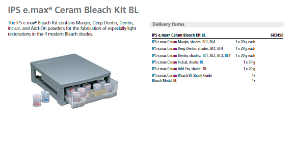 IPS e.max Ceram Bleach Kit BL