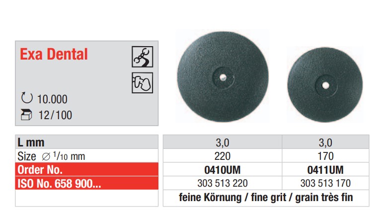 Exa Dental unmontiert-schwarz