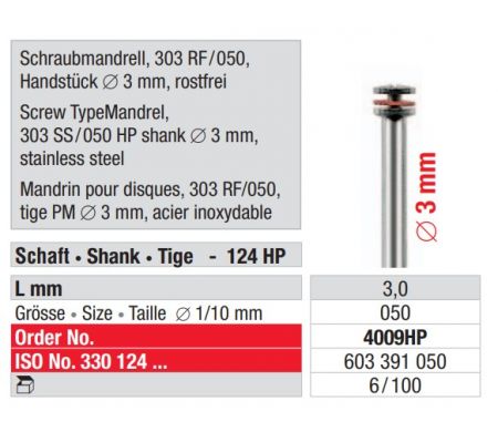 Schraubmandrell 303 RF / 050