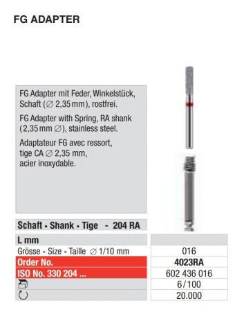 FG-Bohrerhalter mit Feder RA