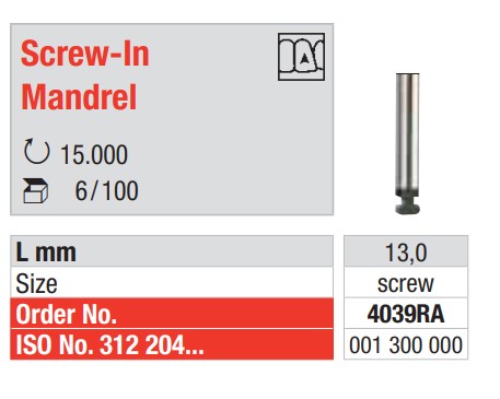 Screw-In Mandrell