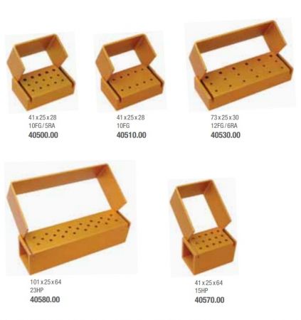 Bur Block - 10 FG / 5 RA 41 X 25 X 28mm / Gold
