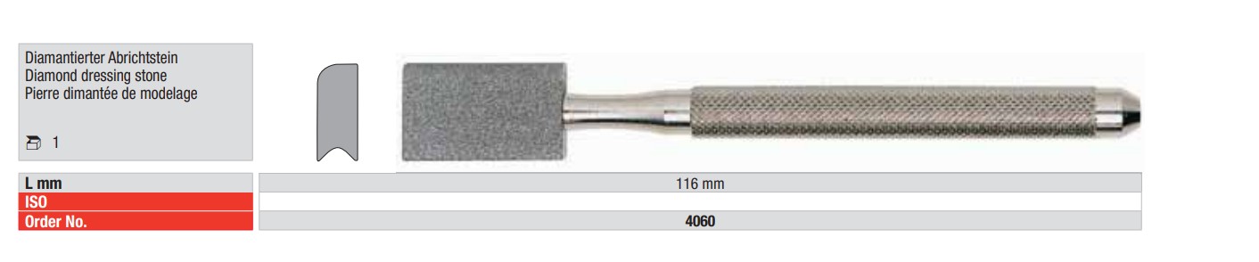 Diamantierter Abrichtstein