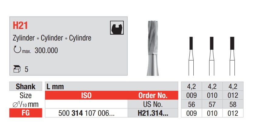 HM Bohrer FG - Zylinder