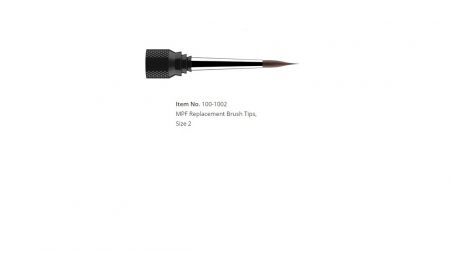 MPF Replacement Brush Tips, Size 2 (1/pk)