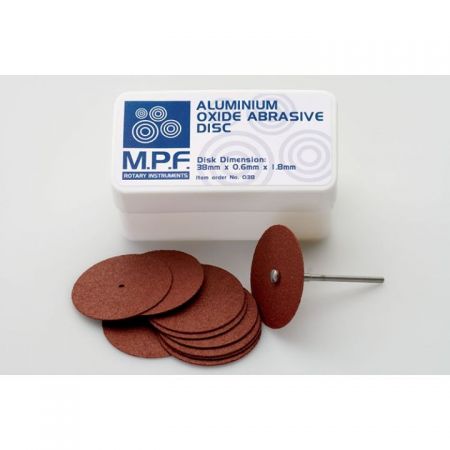 Aluminium Oxide Abrasive Disc large ( 38 x 0,6 x 1,8 ) 100 pcs