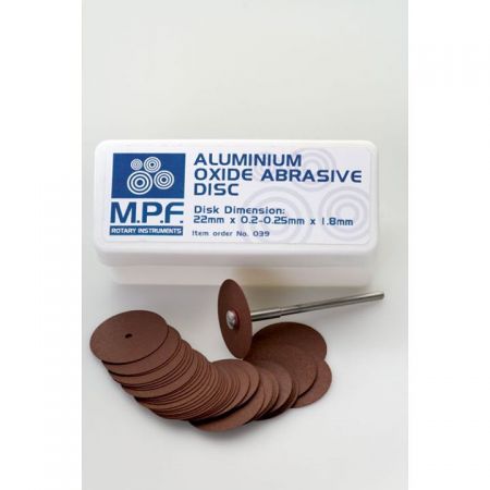 Aluminium Oxide Abrasive Disc small ( 22 x 0,2-0,25 x 1,8 ) 100 pcs