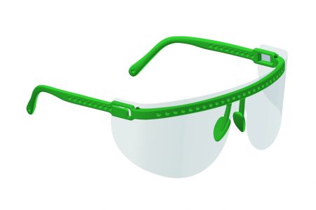 Vista-Tec Ultra Light Eyeshield, green 1 frame, 5 shields
