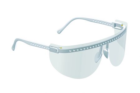 Vista-Tec Ultra Light Eyeshield, white 1 frame, 5 shields