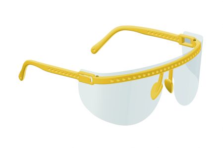 Vista-Tec Ultra Light Eyeshield, yellow 1 frame, 5 shields