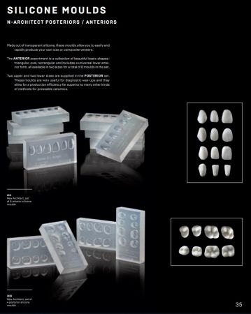 New Architect, Anterior silicone moulds / 8pcs