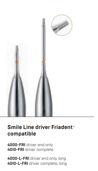 Implant driver X-long, Friadent compatible, tip only
