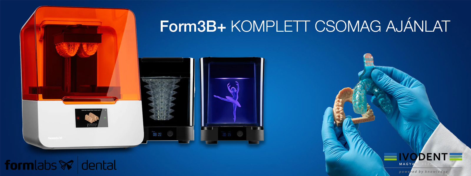Formlabs Form3B+ fogászati 3D nyomtató