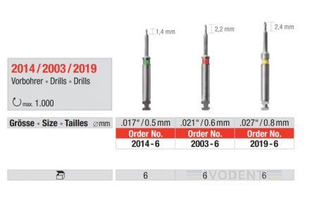 Bohrer gelb .027