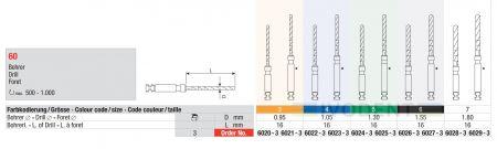 Post Master Passive Bohrer kurz - Grösse 3 orange