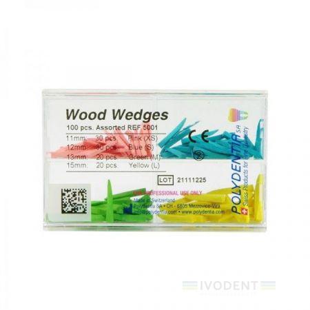 Wood Wedges - assorted 100 pcs faék vegyes