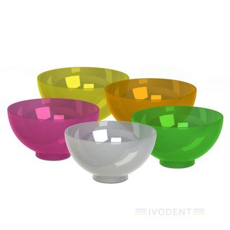 BOWL - CONTAINER TO MIX OF PLASTER AND ALGINATE - ASSORTED10 units (2 of each color: yellow, transpa
